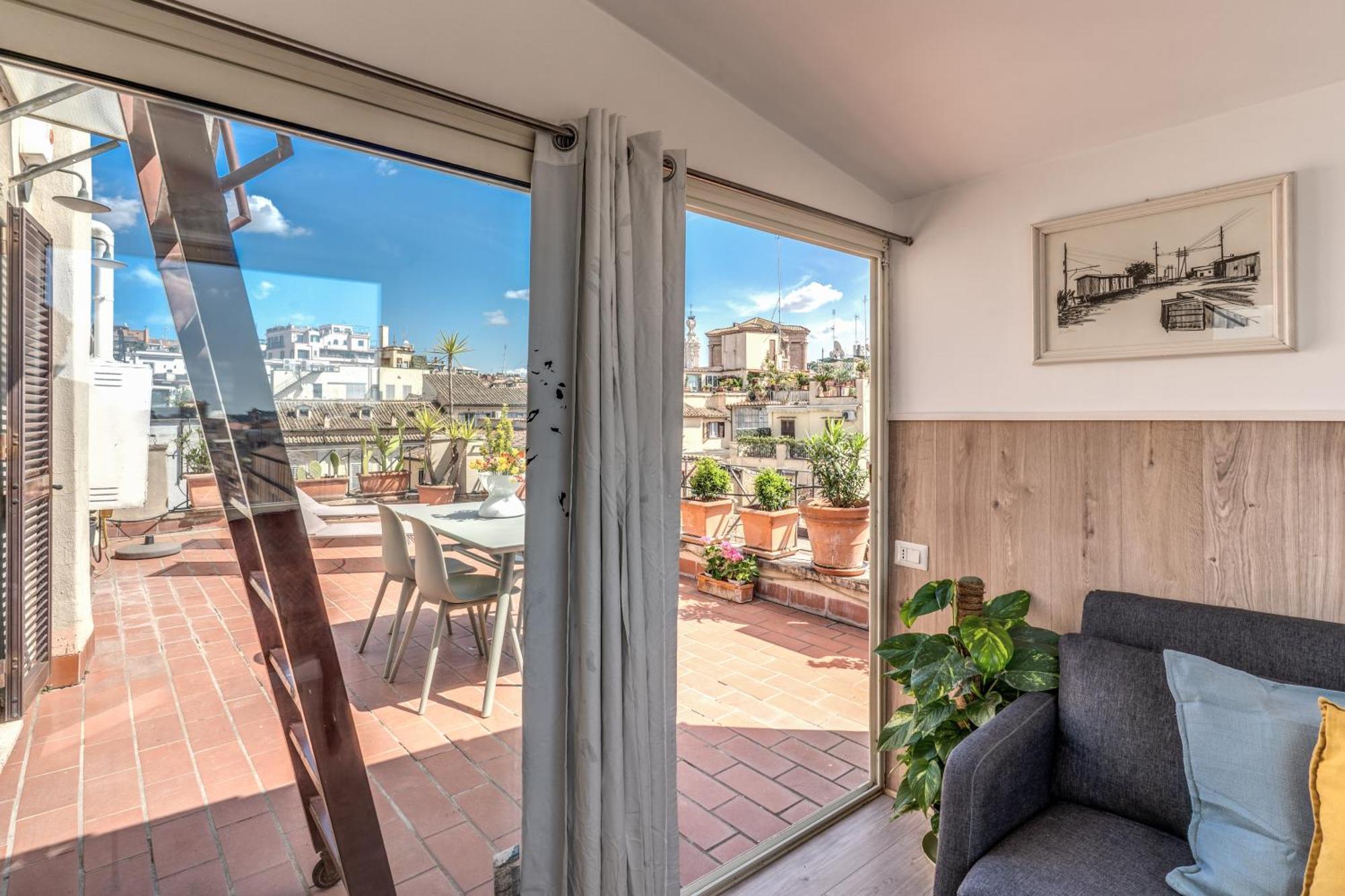 Appartamento Attic With Terrace Spanish Steps Exclusive Roma